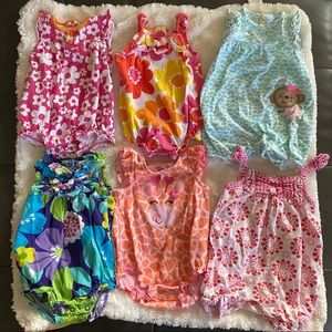 Girls 6m Spring/Summer onesies